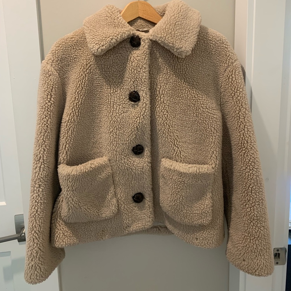 zara teddy jacket